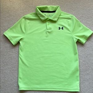 Under Armour Kids Lime Green Golf Polo Shirt